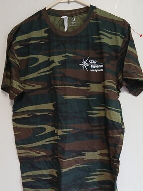 Men's Camouflage Short-Sleeve Tee - Green/Brown